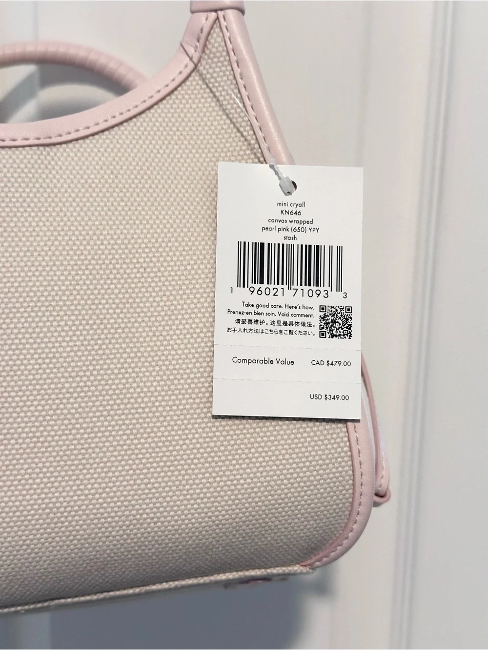 Kate Spade Stash Canvas Floral Small Carry Bag!